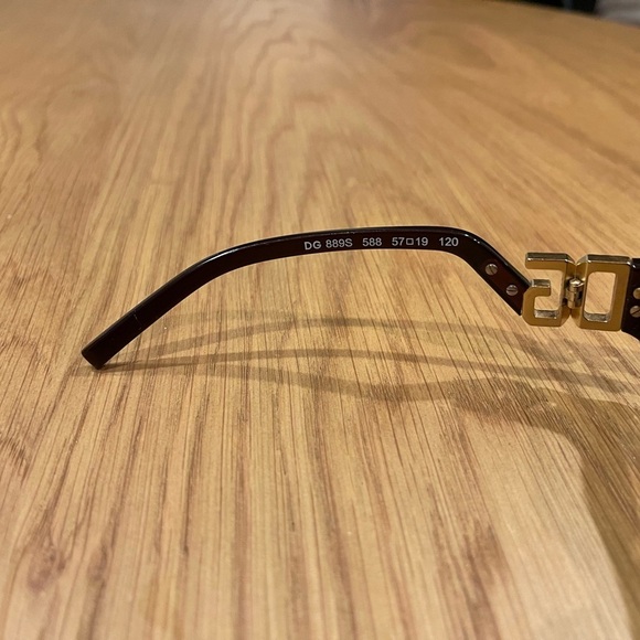 Dolce and Gabbana brown glam crystal detail sunglasses DG889S - Picture 4 of 7